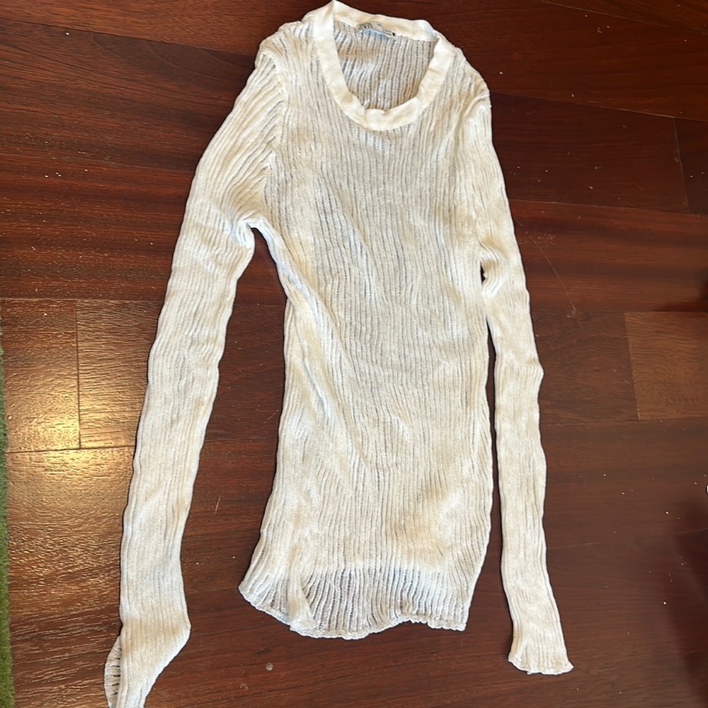 Never worn Zara size L sheer top